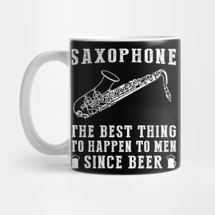 Jazz Up Life: 'Saxophone - Better Than Beer & Wine' Funny T-Shirt Mug